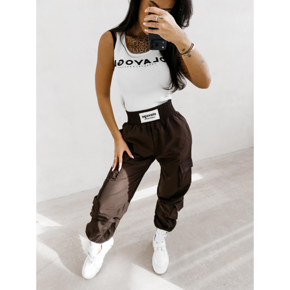 SPODNIE BURNT SIENNA PANTS OLAVOGA BROWN