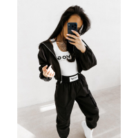 KURTKA DAMSKA BOMBER BURNT SIENNA JACKET OLAVOGA BLACK