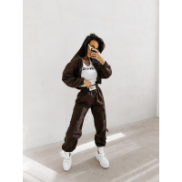 KURTKA DAMSKA BOMBER BURNT SIENNA JACKET OLAVOGA BROWN