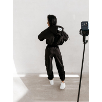 KURTKA DAMSKA BOMBER BURNT SIENNA JACKET OLAVOGA BLACK