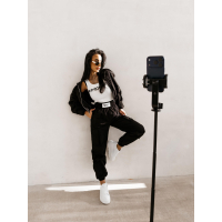 KURTKA DAMSKA BOMBER BURNT SIENNA JACKET OLAVOGA BLACK