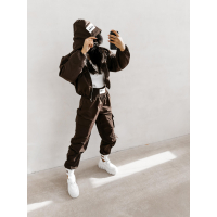 KURTKA DAMSKA BOMBER BURNT SIENNA JACKET OLAVOGA BROWN