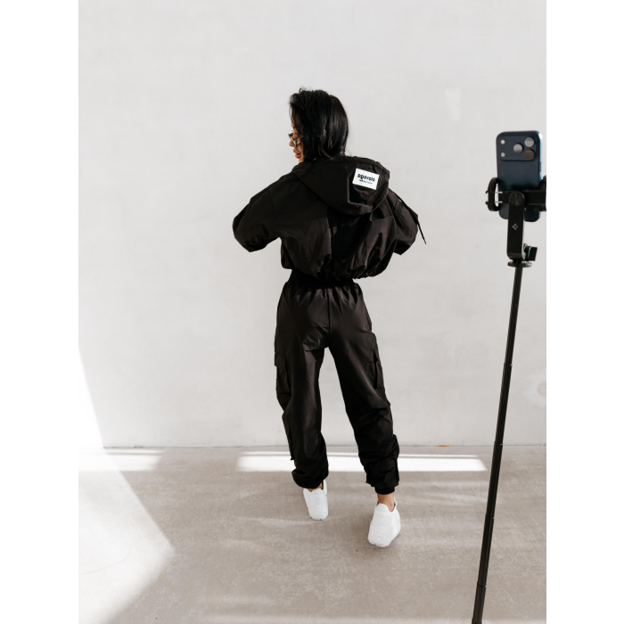 KURTKA DAMSKA BOMBER BURNT SIENNA JACKET OLAVOGA BLACK