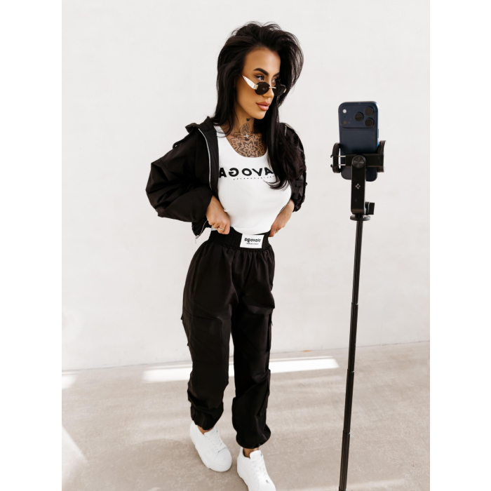 KURTKA DAMSKA BOMBER BURNT SIENNA JACKET OLAVOGA BLACK