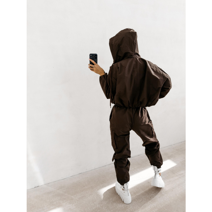 KURTKA DAMSKA BOMBER BURNT SIENNA JACKET OLAVOGA BROWN