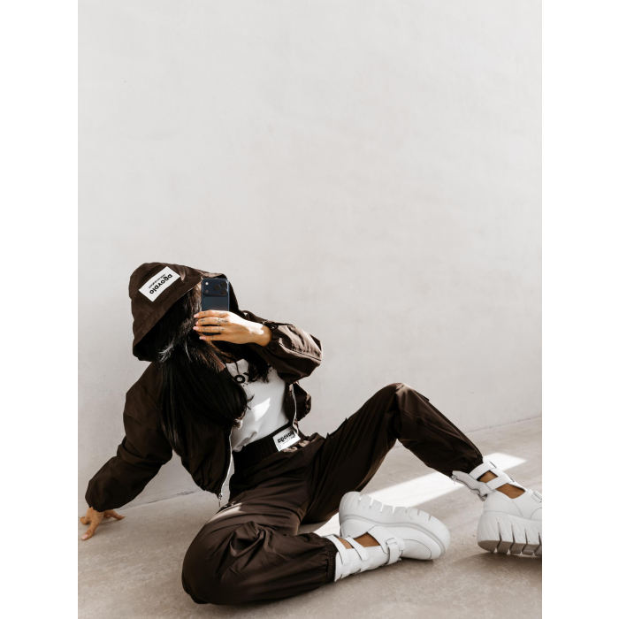 KURTKA DAMSKA BOMBER BURNT SIENNA JACKET OLAVOGA BROWN