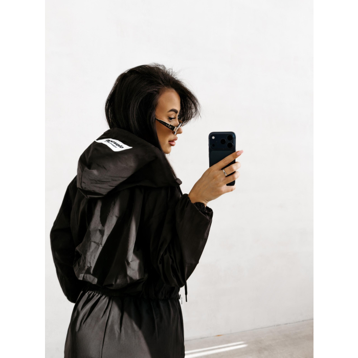 KURTKA DAMSKA BOMBER BURNT SIENNA JACKET OLAVOGA BLACK