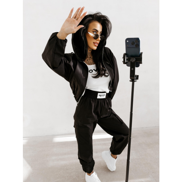 KURTKA DAMSKA BOMBER BURNT SIENNA JACKET OLAVOGA BLACK