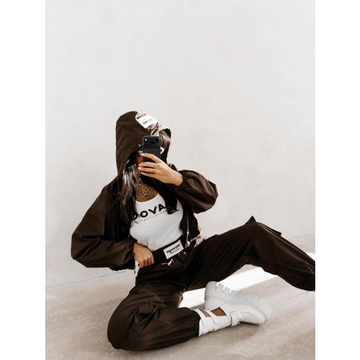 KURTKA DAMSKA BOMBER BURNT SIENNA JACKET OLAVOGA BROWN