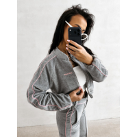 KURTKA DAMSKA BOMBER OLAVOGA ELVIA GRAY
