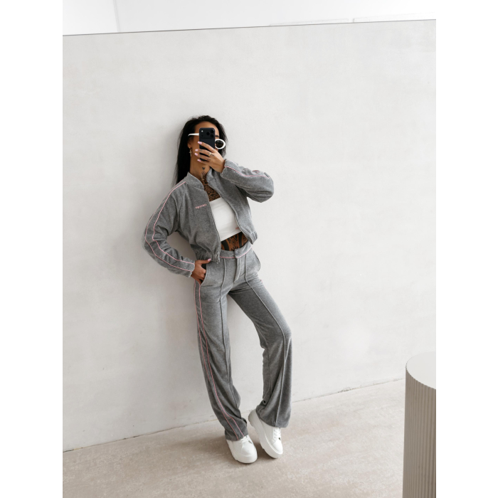 KURTKA DAMSKA BOMBER OLAVOGA ELVIA GRAY