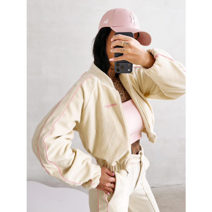 KURTKA DAMSKA BOMBER OLAVOGA ELVIA COCONUT