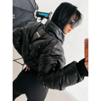 KURTKA DAMSKA BOMBER PIKOWANA OLAVOGA TAAZU BLACK
