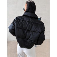 KURTKA DAMSKA BOMBER PIKOWANA OLAVOGA YUE BLACK