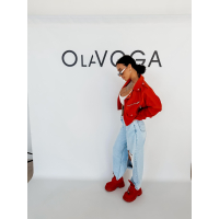 KURTKA KATANA RAMONESKA GOLD OLAVOGA LADYO RED