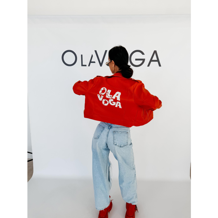KURTKA KATANA RAMONESKA GOLD OLAVOGA LADYO RED