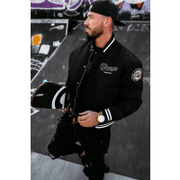 KURTKA MĘSKA OVERSIZE BOMBERKA OLAVOGA MEN PITWEST BLACK