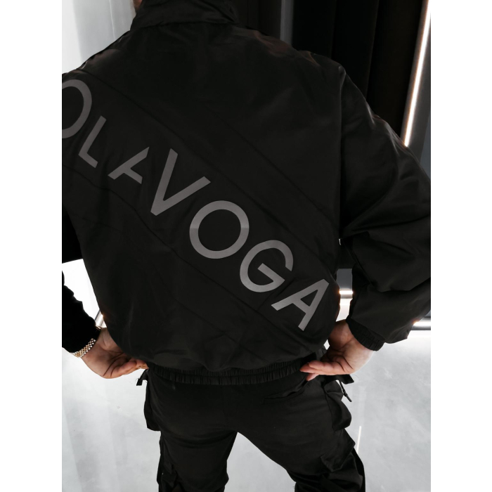 KURTKA MĘSKA OVERSIZE BOMBERKA OLAVOGA MEN VEAGE BLACK