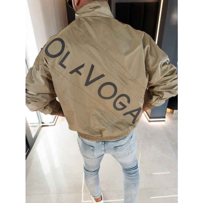 KURTKA MĘSKA OVERSIZE BOMBERKA OLAVOGA MEN VEAGE KHAKI
