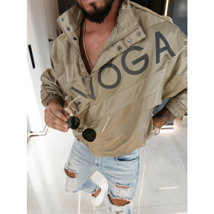 KURTKA MĘSKA OVERSIZE BOMBERKA OLAVOGA MEN VEAGE KHAKI