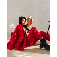 MARYNARKA ŻAKIET OVERSIZE OLAVOGA REFINE RED