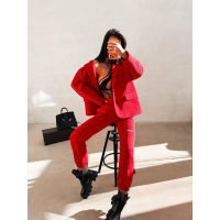 MARYNARKA ŻAKIET OVERSIZE OLAVOGA REFINE RED