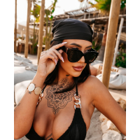 OKULARY DAMSKIE PRZECIWSŁONECZNE OLAVOGA OPULENZA BLACK