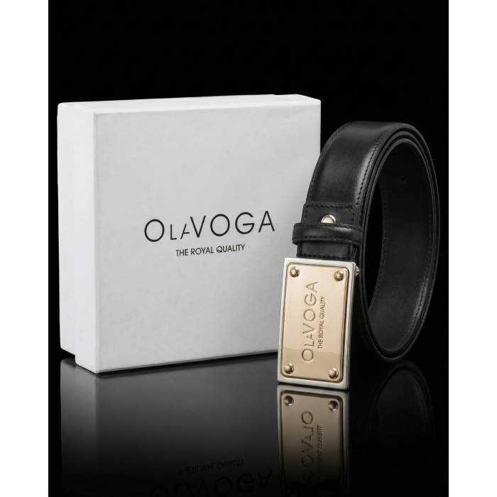 PASEK SKÓRA OLAVOGA ITHACA BLACK