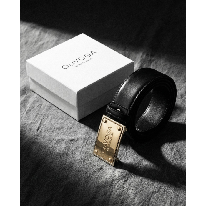 PASEK SKÓRA OLAVOGA ITHACA BLACK