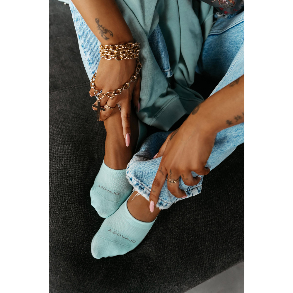SKARPETKI WOMAN SOCKS STOPKI OLAVOGA ARI BLUE