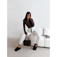 BODY DAMSKIE NA ZAMEK MODELUJĄCE OLAVOGA ESSENTIAL BROWN