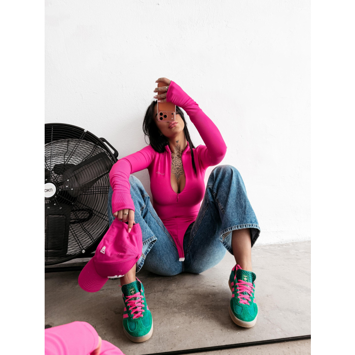 BODY DAMSKIE NA ZAMEK MODELUJĄCE OLAVOGA ESSENTIAL PINK