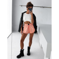 SPODENKI DAMSKIE BAWEŁNIANE KRÓTKIE KRYSZTAŁKI OLAVOGA SWIFT PEACH PINK