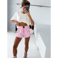 SPODENKI DAMSKIE BAWEŁNIANE KRÓTKIE KRYSZTAŁKI OLAVOGA SWIFT PINK