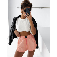 SPODENKI DAMSKIE BAWEŁNIANE KRÓTKIE KRYSZTAŁKI OLAVOGA SWIFT PEACH PINK