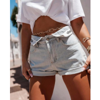 SPODENKI JEANSOWE WYWIJANY PAS OLAVOGA TILLA LIGHT JEANS