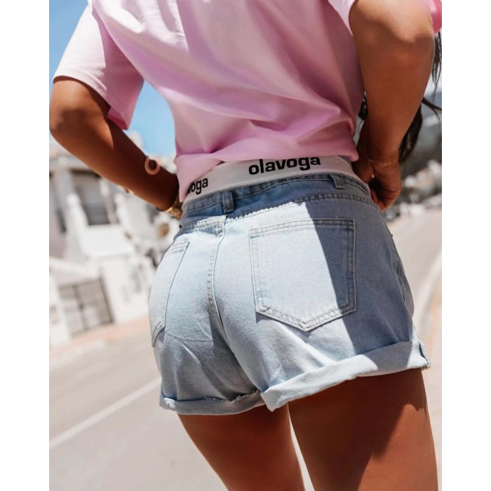 SPODENKI JEANSOWE WYWIJANY PAS OLAVOGA TILLA JEANS