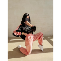 SPODNIE BAWEŁNIANE DAMSKIE OLAVOGA EVARA CORAL PINK