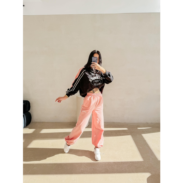 SPODNIE BAWEŁNIANE DAMSKIE OLAVOGA EVARA CORAL PINK