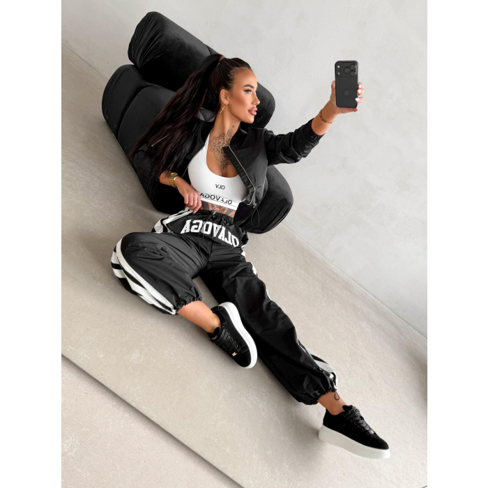 SPODNIE DAMSKIE LAMPASY OLAVOGA DANCE BLACK