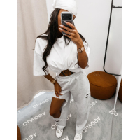 SPODNIE DRESOWE DZIURY OLAVOGA VERANE GRAY