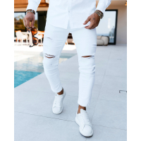 SPODNIE JEANSOWE MĘSKIE DENIM OLAVOGA MEN DANITY WHITE