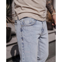 SPODNIE JEANSOWE MĘSKIE DENIM OLAVOGA MEN DAPI LIGHT BLUE