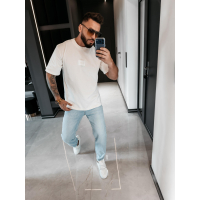 SPODNIE JEANSOWE MĘSKIE DENIM OLAVOGA MEN DAPI LIGHT BLUE