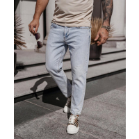 SPODNIE JEANSOWE MĘSKIE DENIM OLAVOGA MEN DAPI LIGHT BLUE