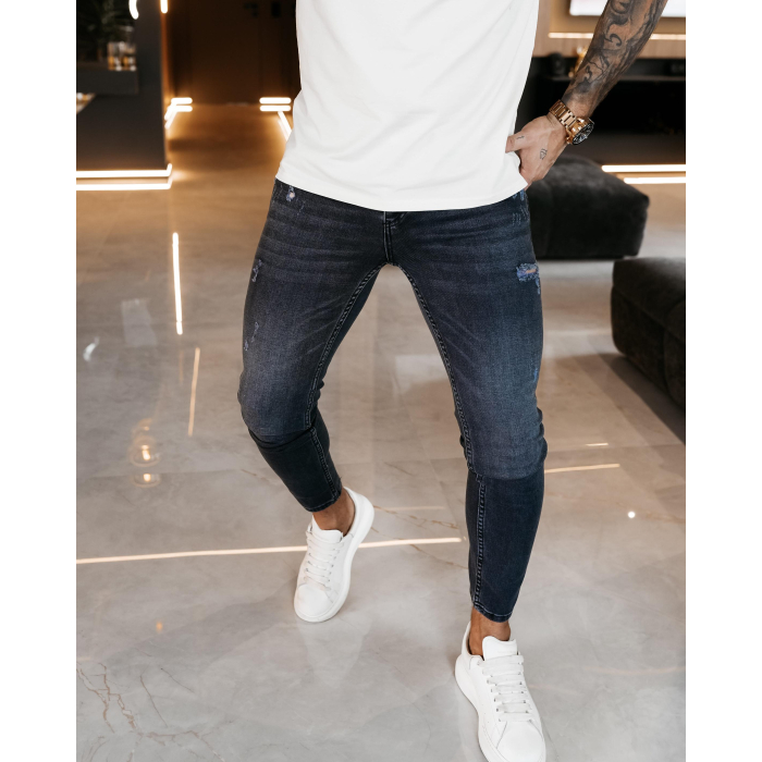 SPODNIE JEANSOWE MĘSKIE OLAVOGA MEN SPEED DARK BLUE