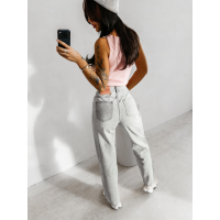 SPODNIE JENSOWE DENIM DZIURY FARBA OLAVOGA LOVERI GRAY