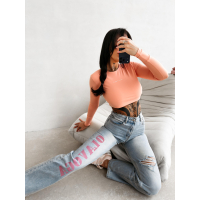 SPODNIE JENSOWE DENIM DZIURY FARBA OLAVOGA LOVERI LIGHT JEANS