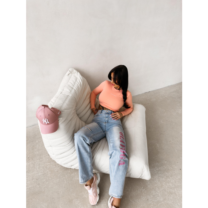 SPODNIE JENSOWE DENIM DZIURY FARBA OLAVOGA LOVERI LIGHT JEANS