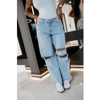 SPODNIE JENSOWE DENIM DZIURY OLAVOGA SUSULU BLUE